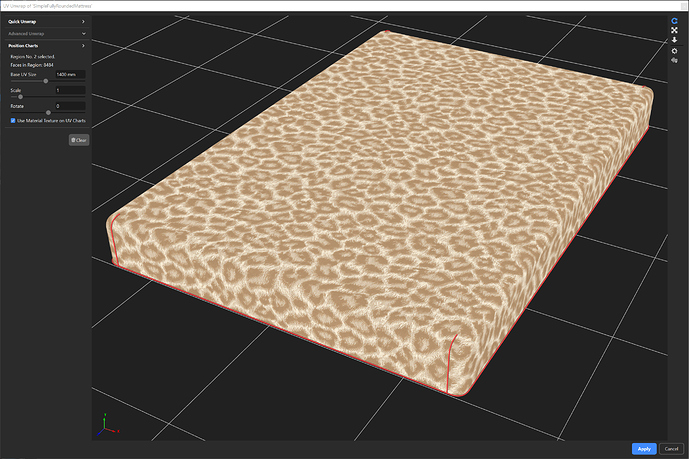 SimpleFullyRoundedMattress_UVUnwrap_Unwrapped_Texture