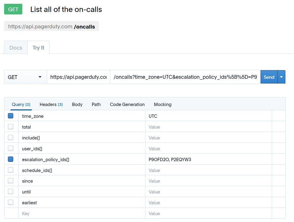 Multiple Id's in array call on Oncall API 💻 Developer PagerDuty